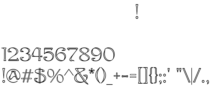 Die Vorschau der Schrift Edita Modern