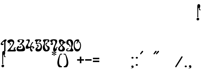 Die Vorschau der Schrift Juvelir Nouveau