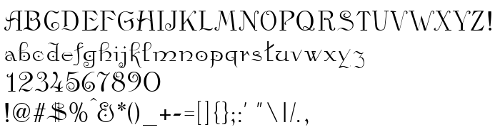 Die Vorschau der Schrift Kamelia
