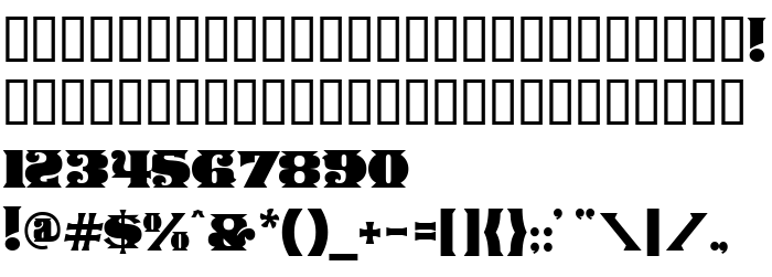 Die Vorschau der Schrift Manege Deco