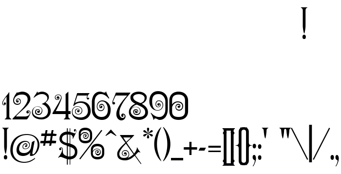 Die Vorschau der Schrift Nympha One