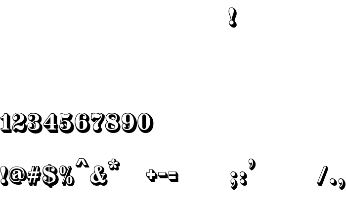 Die Vorschau der Schrift SilverlandShadowC