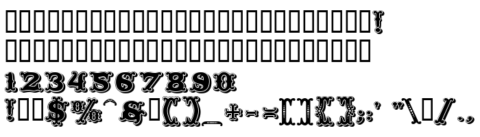Die Vorschau der Schrift Toscania Decor