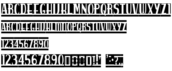 Die Vorschau der Schrift spankys bungalow blanco