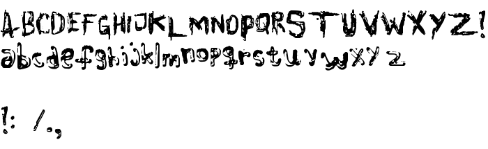 Die Vorschau der Schrift ColourBlind