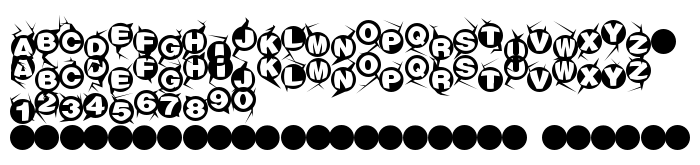 Die Vorschau der Schrift Machine-gun 