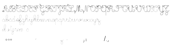 Die Vorschau der Schrift Maternellecolor trace cursive