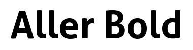 Schrift Aller Bold