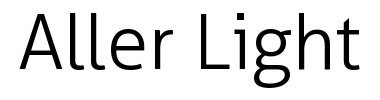 Schrift Aller Light