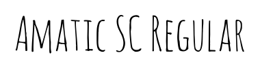 Schrift Amatic SC Regular