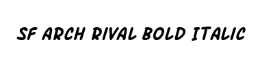 Schrift SF Arch Rival Bold Italic