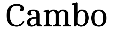 Schrift Cambo