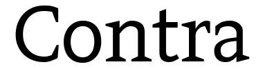 Schrift Contra