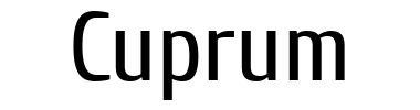 Schrift Cuprum