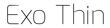 Schrift Exo Thin