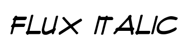 Schrift Flux Italic