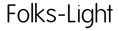 Schrift Folks-Light