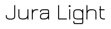 Schrift Jura Light