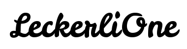 Schrift LeckerliOne