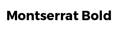 Schrift Montserrat Bold