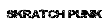 Schrift Skratch Punk