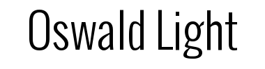 Schrift Oswald Light