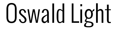 Schrift Oswald Light