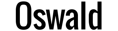 Schrift Oswald