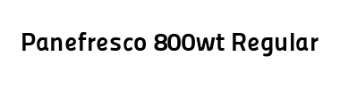 Schrift Panefresco 800wt Regular