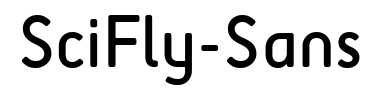 Schrift SciFly-Sans