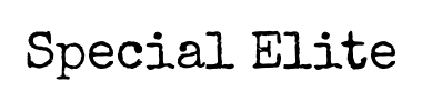 Schrift Special Elite