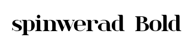 Schrift spinwerad Bold
