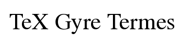Schrift TeX Gyre Termes