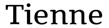 Schrift Tienne
