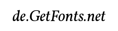 Schrift Vollkorn Italic