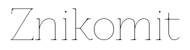 Schrift Znikomit