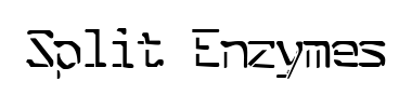 Schrift Split Enzymes