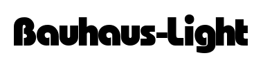 Schrift Bauhaus-Light
