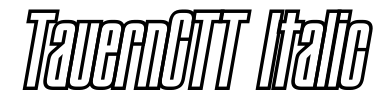 Schrift TauernCTT Italic