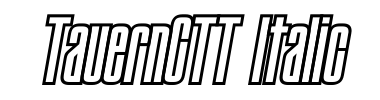 Schrift TauernCTT Italic