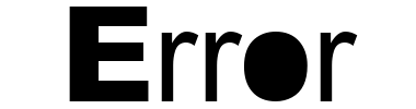 Schrift Error