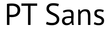 Schrift PT Sans