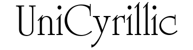 Schrift UniCyrillic