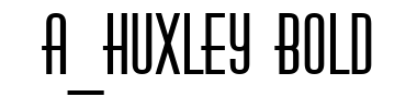 Schrift a_Huxley Bold
