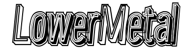 Schrift LowerMetal