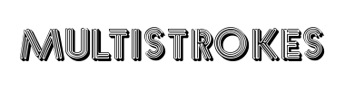 Schrift Multistrokes