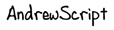 Schrift AndrewScript