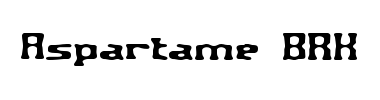Schrift Aspartame BRK