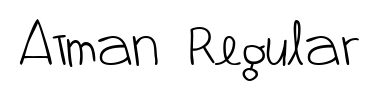 Schrift Atman Regular