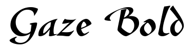 Schrift Gaze Bold